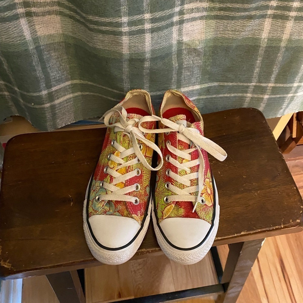 Converse all star summer vibes tropical print lows size 8 - Picture 3 of 8